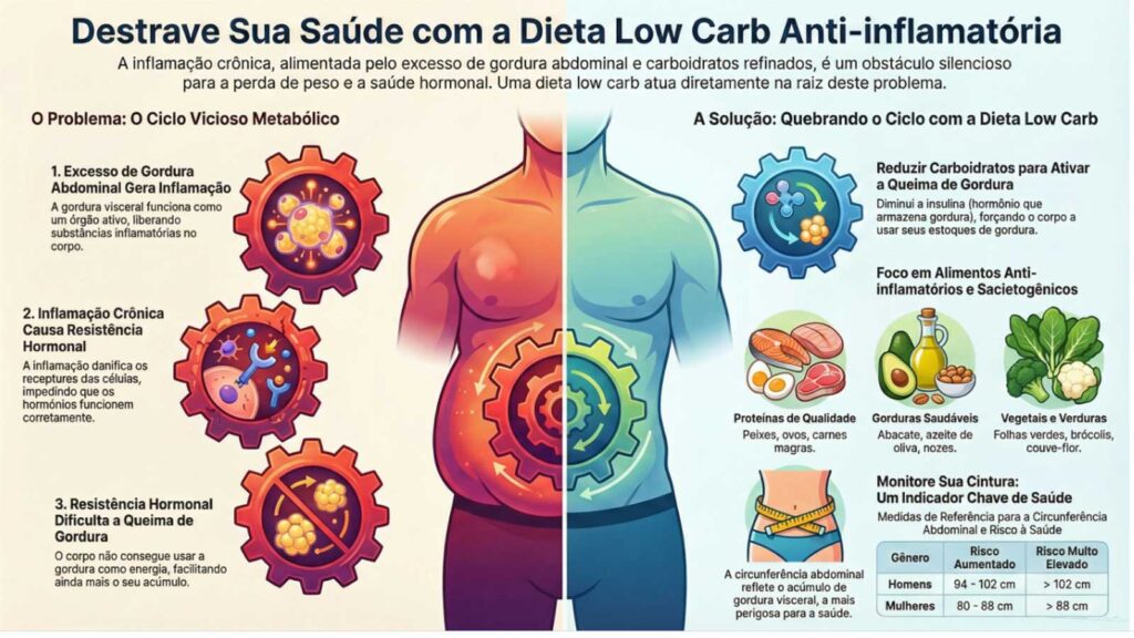 dieta low carb para reduzir inflamação