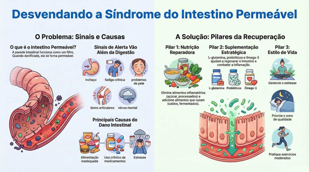 Sintomas e tratamento da síndrome do intestino permeável: Dicas