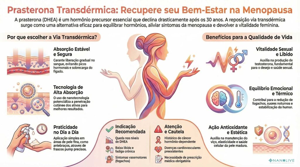 O Que é a Prasterona e Por Que Ela Importa Tanto Após os 40 Anos