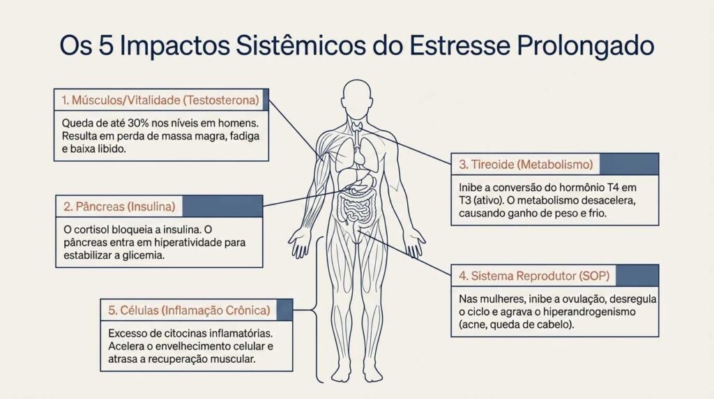 Estresse Crônico e Hormônios: Os 5 Principais Efeitos no Corpo