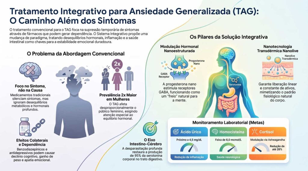 Tratamento para Ansiedade Generalizada: Sistema Integrativo com Hormônios Transdérmicos Nanoestruturados