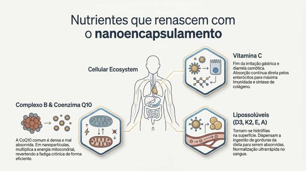 absorcao de vitaminas manipuladas